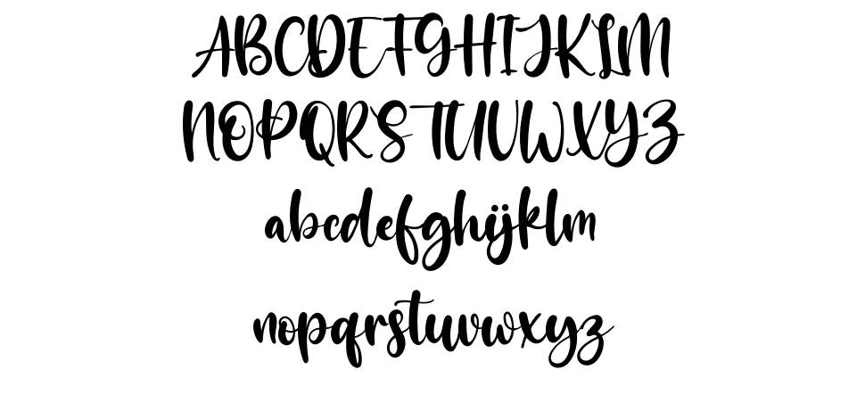 The Blester font specimens