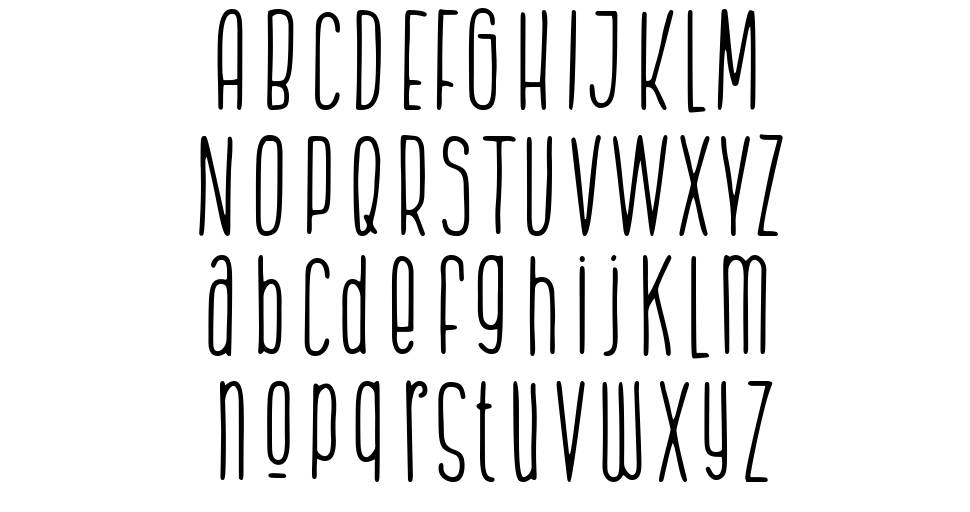 The Bounce font specimens