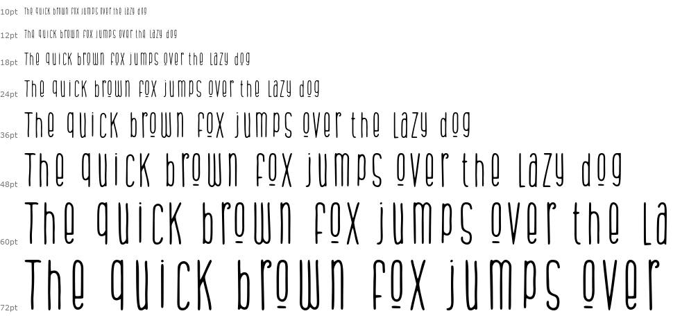 The Bounce font Waterfall