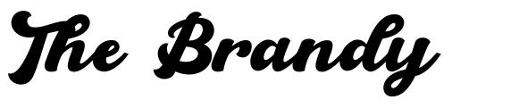 The Brandy шрифт