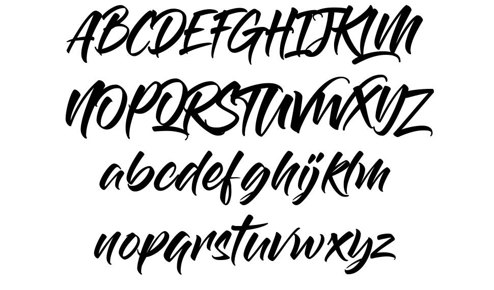 The Breakdown font specimens