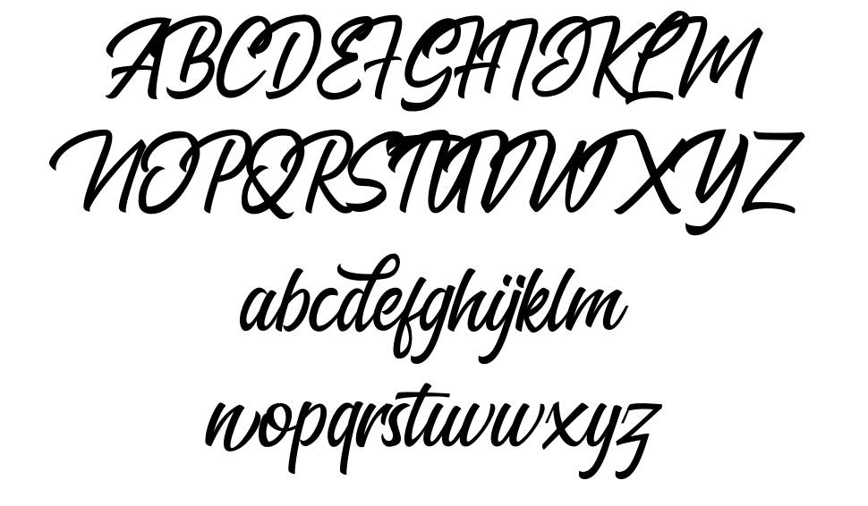 The Bredan font specimens