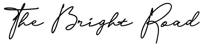 The Bright Road font