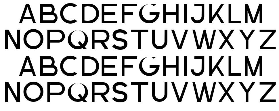 The Brittany Sans font specimens