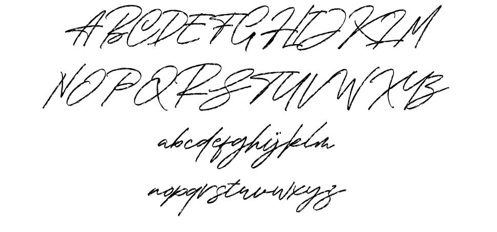 The Broadband font specimens