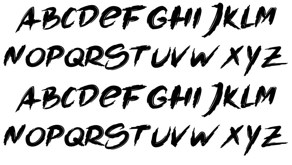 The Bronkids font Örnekler