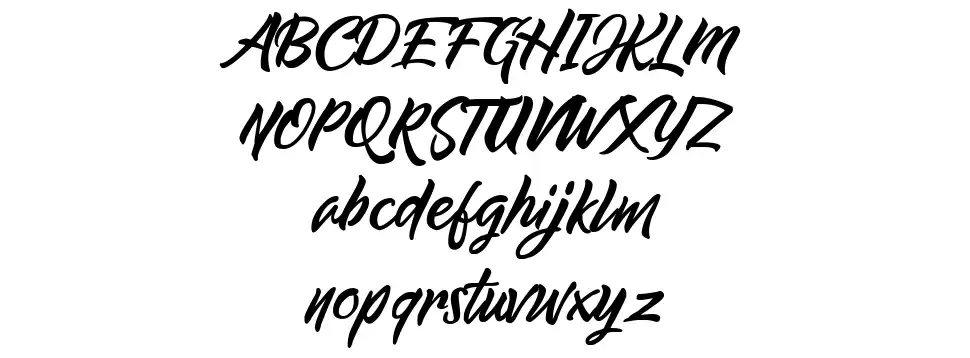 The Bugattenfont specimens
