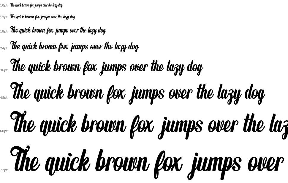 The Butterplay font Waterfall
