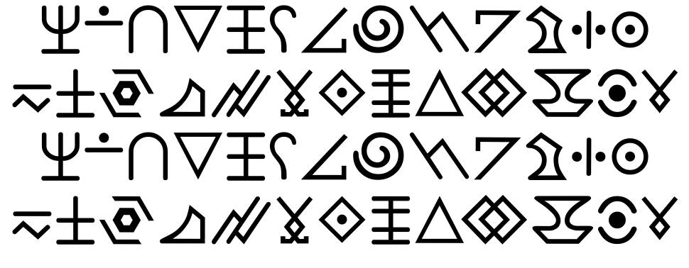 The Calling font specimens