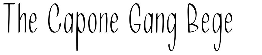 The Capone Gang Bege schriftart