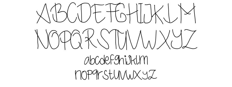 The Cattalina 字形 标本