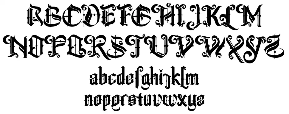 The Centurion font specimens