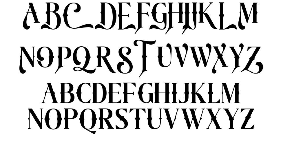 The Cheelaved font specimens