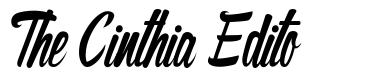 The Cinthia Edito шрифт