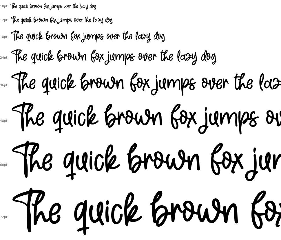 The Crafter font Waterfall