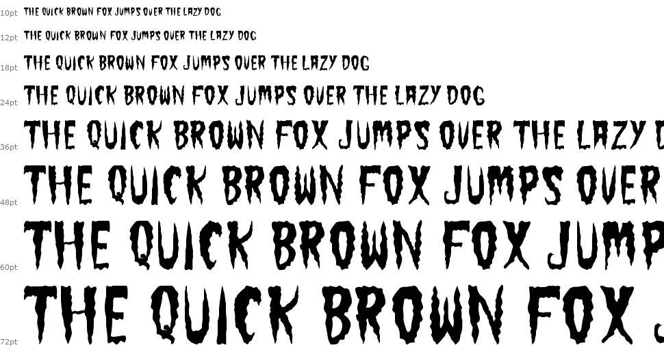 The Cramps font Waterfall
