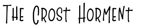 The Crost Horment font