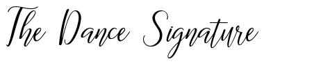 The Dance Signature písmo
