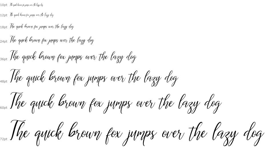 The Dance Signature font Waterfall