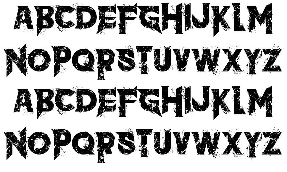 The Dark font specimens