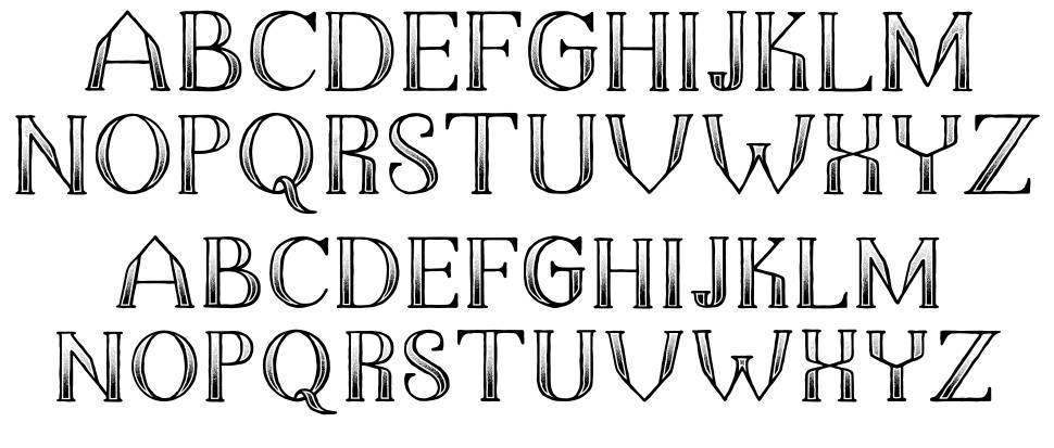 The Dark Titan font specimens