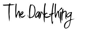 The Darkthing шрифт