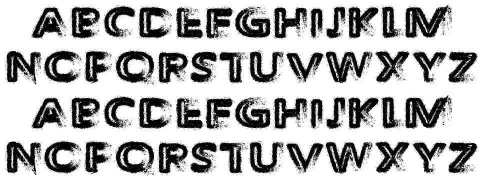 The Decompozed font specimens