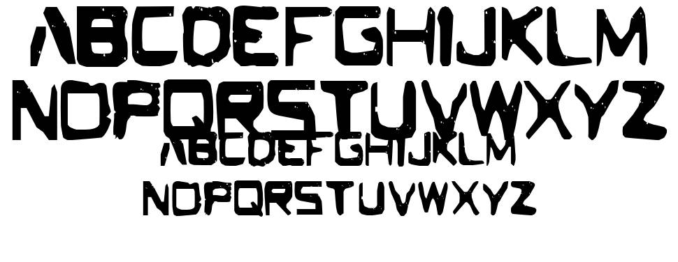 The Deeper font specimens