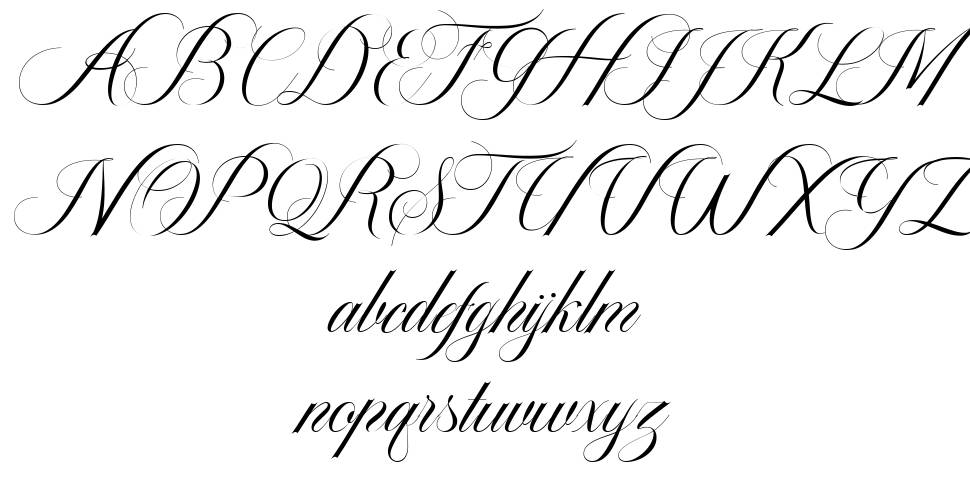 The Dellgado font specimens
