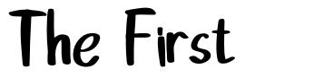 The First font