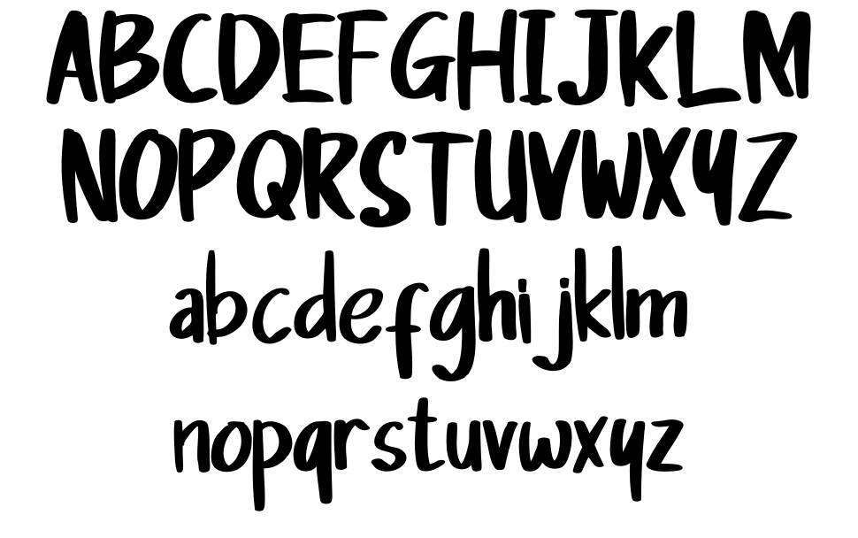 The First font Örnekler