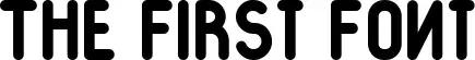 The First Font