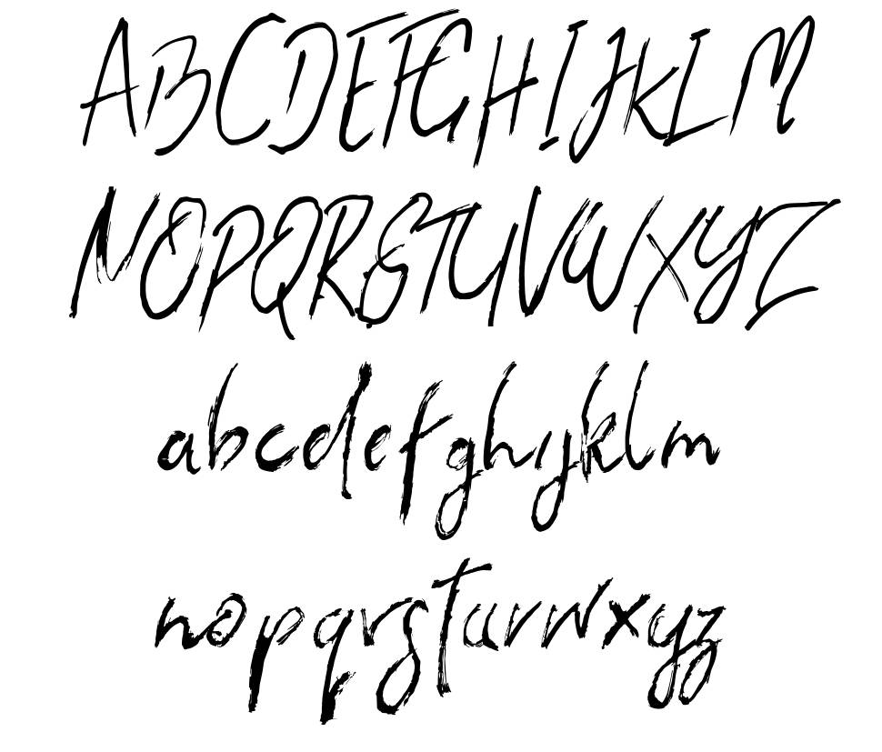 The Flashter font specimens