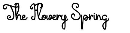 The Flowery Spring font