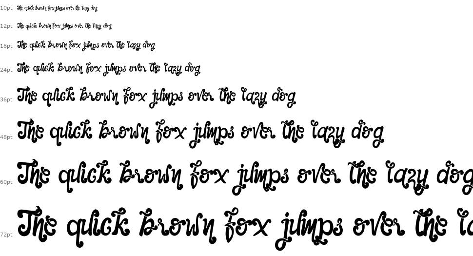 The Foughe Script font Şelale