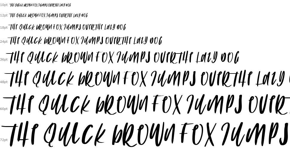 The Fox шрифт Водопад