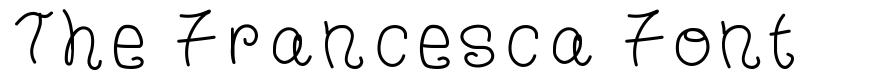 The Francesca Font font