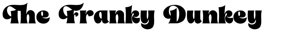 The Franky Dunkey шрифт