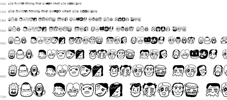 The Freaky Face 2 字形 Waterfall