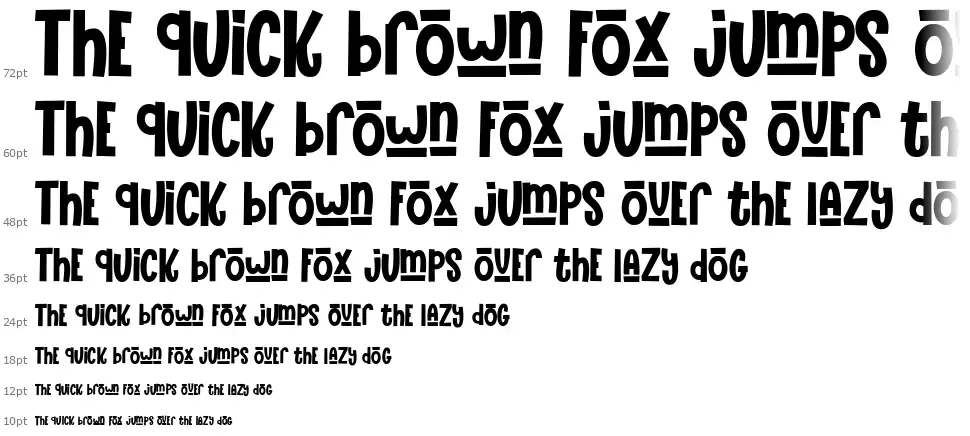 The Funy Time'sfont waterfall
