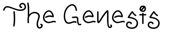 The Genesis шрифт