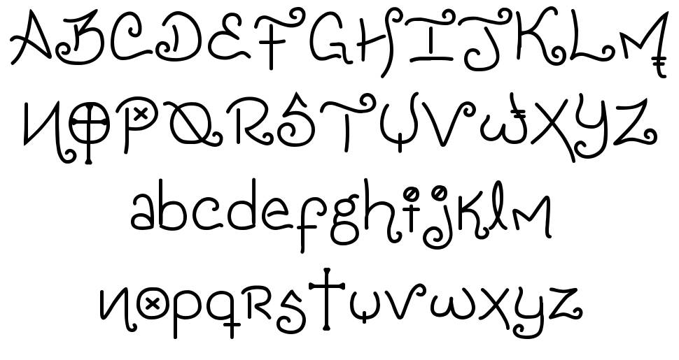 The Genesis font Örnekler