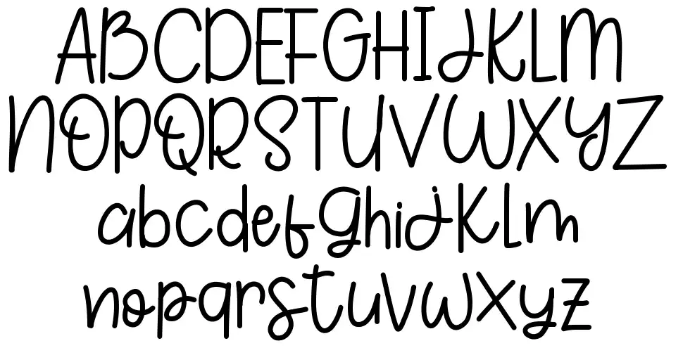 The Gingerbread font specimens