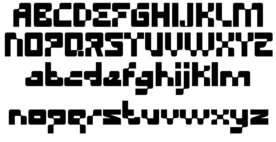 The Glitch font Örnekler