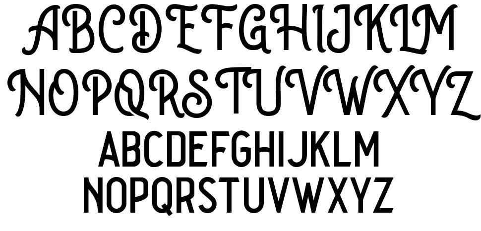 The Goldies font Örnekler