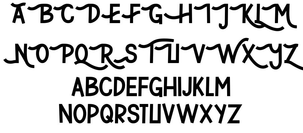 The Growqins font specimens