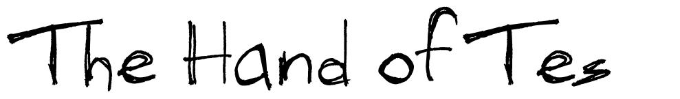 The Hand of Tes font