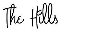 The Hills шрифт