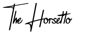 The Horsetto písmo
