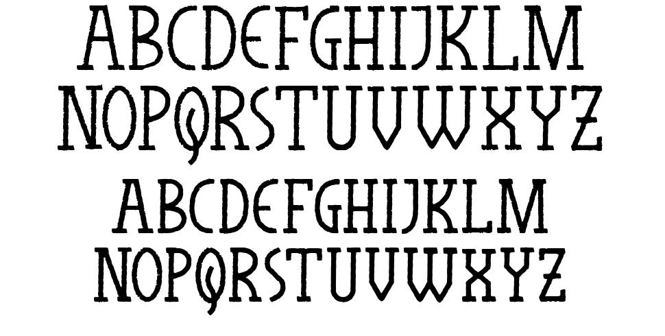 The Horuss font Örnekler